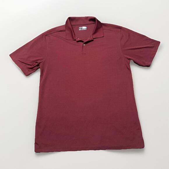 Callaway Opti Dri‎ Polo Shirt Mens Size XXL Maroon Stretch Golf - Picture 1 of 4